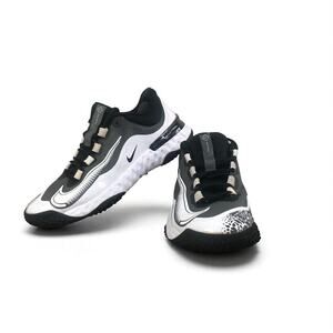 NIKE Alpha Huarache Elite 4 Turf Softball Sneakers Women 8.5 Black/White Running